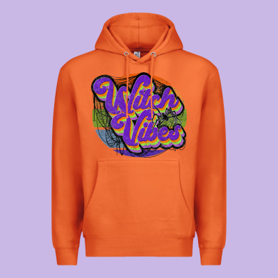 Witch Vibes Premium Hoodie Designed By Jahusdesignshop