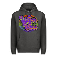 Charcoal Heather witch vibes Premium Hoodie - JahusDesignShop