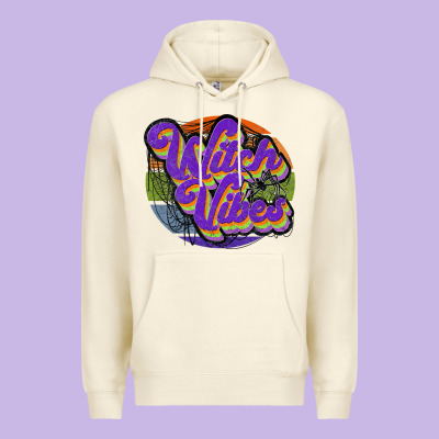 Witch Vibes Premium Hoodie Designed By Jahusdesignshop