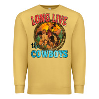Antique Gold long live the cowboys Premium Sweatshirt - Zillion Design Studio