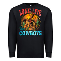 Black long live the cowboys Premium Sweatshirt - Zillion Design Studio