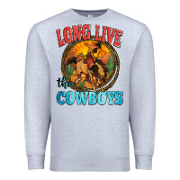 Heather Grey long live the cowboys Premium Sweatshirt - Zillion Design Studio