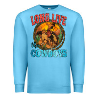 Ocean Blue long live the cowboys Premium Sweatshirt - Zillion Design Studio