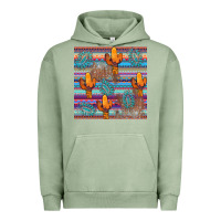 Pigment Oil Green cactus gemstone seamless Urban Hoodie - AdoDesignShop