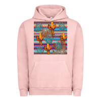 Pigment Salmon cactus gemstone seamless Urban Hoodie - AdoDesignShop
