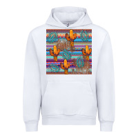 White cactus gemstone seamless Urban Hoodie - AdoDesignShop