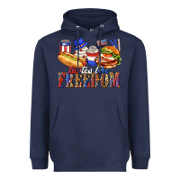 Navy tastes like freedom with leopard Heavyweight Hoodie - texasbilliewilder