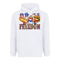 White tastes like freedom with leopard Heavyweight Hoodie - texasbilliewilder