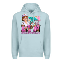 Blue Mist lpn licensed practical nurse Premium Hoodie - AdoDesignShop