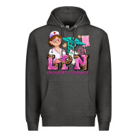 Charcoal Heather lpn licensed practical nurse Premium Hoodie - AdoDesignShop