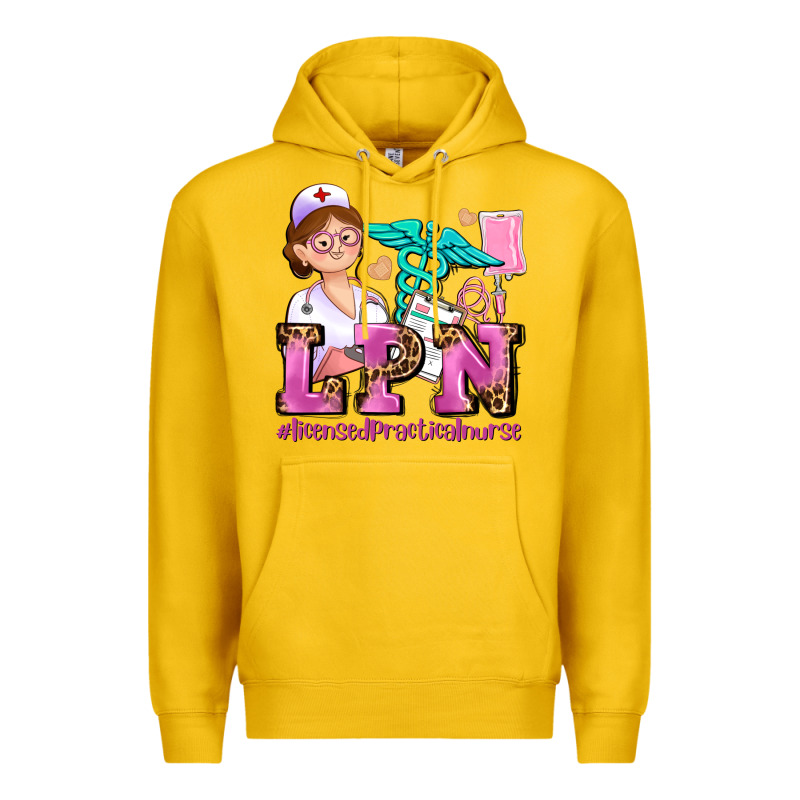Lpn Licensed Practical Nurse Premium Hoodie by AdoDesignShop | Teevron