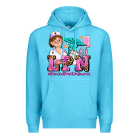 Ocean Blue lpn licensed practical nurse Premium Hoodie - AdoDesignShop