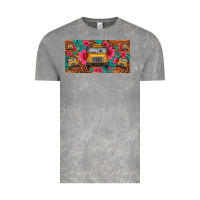 Cloud Rock school bus leopard gemstone license plate Vintage Tee - Artiststas