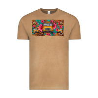 Vintage Camel school bus leopard gemstone license plate Vintage Tee - Artiststas