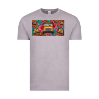 Vintage Zinc school bus leopard gemstone license plate Vintage Tee - Artiststas