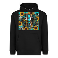 Black western hope sunflower's Heavyweight Hoodie - RanaPortraitStore
