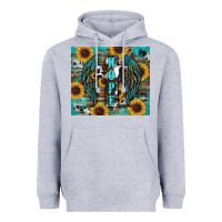 Heather Grey western hope sunflower's Heavyweight Hoodie - RanaPortraitStore