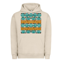Pigment French Oak aztec cowhide seamless Urban Hoodie - AdoDesignShop
