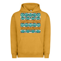 Pigment Peanut Butter aztec cowhide seamless Urban Hoodie - AdoDesignShop