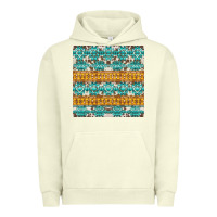 Pigment Pistachio aztec cowhide seamless Urban Hoodie - AdoDesignShop