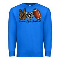 True Royal peace love football Premium Sweatshirt - RanaPortraitStore