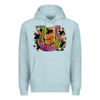 Blue Mist halloween horseshoe Premium Hoodie - JahusDesignShop
