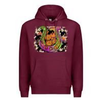 Burgundy halloween horseshoe Premium Hoodie - JahusDesignShop