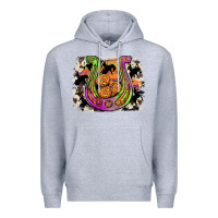 Heather Grey halloween horseshoe Premium Hoodie - JahusDesignShop