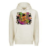 Oatmeal Heather halloween horseshoe Premium Hoodie - JahusDesignShop