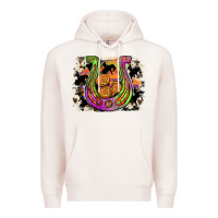 Pale Pink halloween horseshoe Premium Hoodie - JahusDesignShop