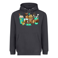 Smoke french bulldog coffee cups Heavyweight Hoodie - Zillion Design Studio