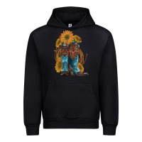 Black western boots with sunflowers Urban Hoodie - Artiststas