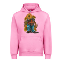 Fuchsia Pink western boots with sunflowers Urban Hoodie - Artiststas