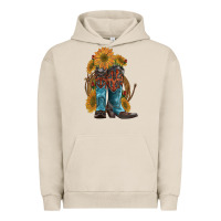 Pigment French Oak western boots with sunflowers Urban Hoodie - Artiststas