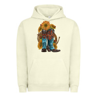 Western Boots With Sunflowers Urban Hoodie | Teevron