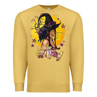 Antique Gold Be Witchy Black Witch Premium Sweatshirt - texasbilliewilder