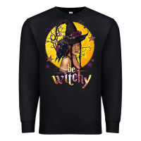 Black Be Witchy Black Witch Premium Sweatshirt - texasbilliewilder