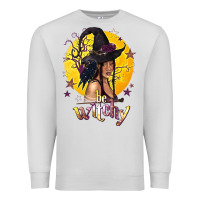 Dove Grey Be Witchy Black Witch Premium Sweatshirt - texasbilliewilder