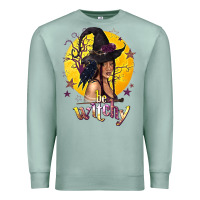 Seafoam Be Witchy Black Witch Premium Sweatshirt - texasbilliewilder