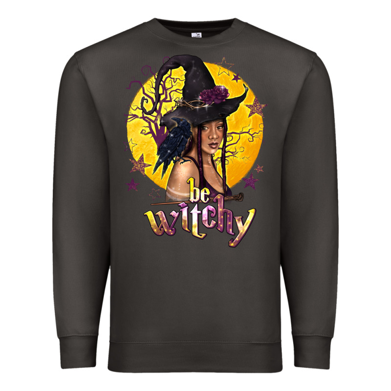 Be Witchy Black Witch Premium Sweatshirt by texasbilliewilder | Teevron