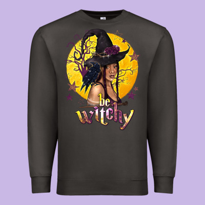 Be Witchy Black Witch Premium Sweatshirt Designed By Texasbilliewilder