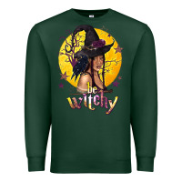 Sports Green Be Witchy Black Witch Premium Sweatshirt - texasbilliewilder