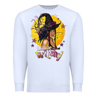 White Be Witchy Black Witch Premium Sweatshirt - texasbilliewilder