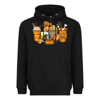 Black cocker spaniel coffee cups Heavyweight Hoodie - Zillion Design Studio