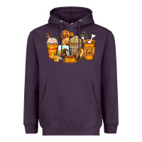 Plum cocker spaniel coffee cups Heavyweight Hoodie - Zillion Design Studio