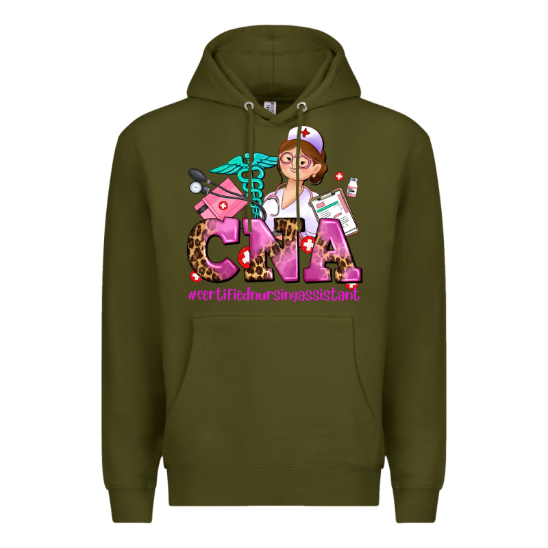 Cna Certified Nursing Assistant Premium Hoodie by AdoDesignShop | Teevron