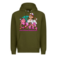 Army Green cna certified nursing assistant Premium Hoodie - AdoDesignShop