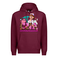 Burgundy cna certified nursing assistant Premium Hoodie - AdoDesignShop