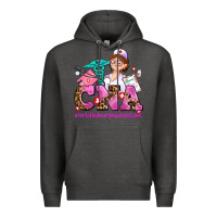 Charcoal Heather cna certified nursing assistant Premium Hoodie - AdoDesignShop