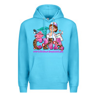Ocean Blue cna certified nursing assistant Premium Hoodie - AdoDesignShop